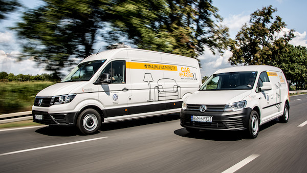 Samochody dostawcze na minuty - podsumowanie pierwszych czterech tygodni projektu realizowanego przez Volkswagen Samochody Dostawcze