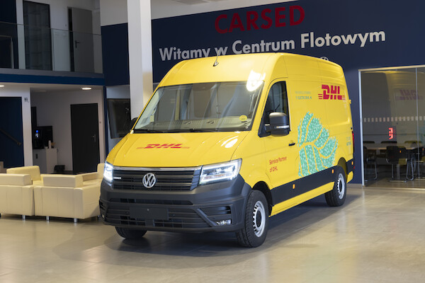 Elektryczne Volkswageny Craftery dla DHL Express