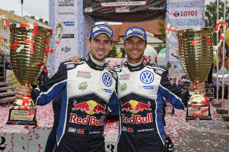 Tu liczy się odwaga: Mikkelsen wygrywa Rajd Polski i odnosi drugie w karierze zwycięstwo w cyklu WRC, Ogier i Volkswagen prowadzą w mistrzostwach w połowie sezonu