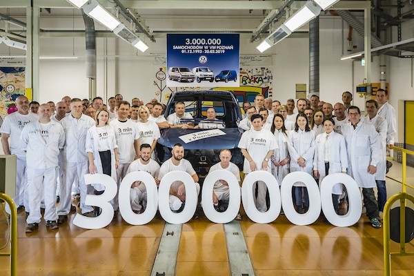 W zakładach Volkswagen Poznań wyprodukowano już 3 miliony samochodów