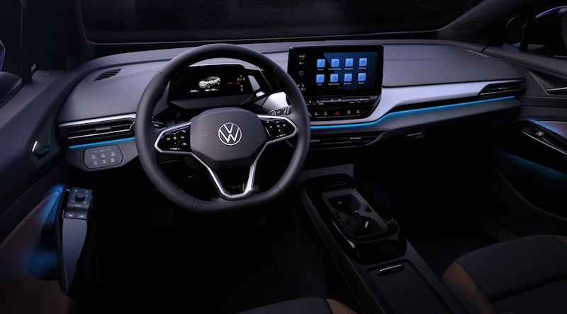 Wnętrze nowego Volkswagena ID.4 na pierwszych zdjęciach