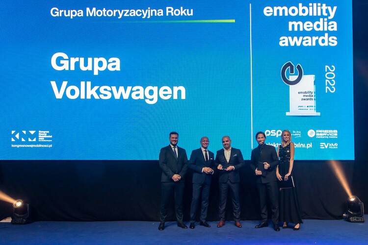 Volkswagen Group Polska najlepszą grupą motoryzacyjną w plebiscycie „eMobility Media Awards”