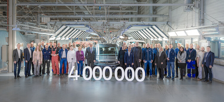 Volkswagen Caddy piątej generacji – czteromilionowym samochodem wyprodukowanym w fabryce Volkswagen Poznań