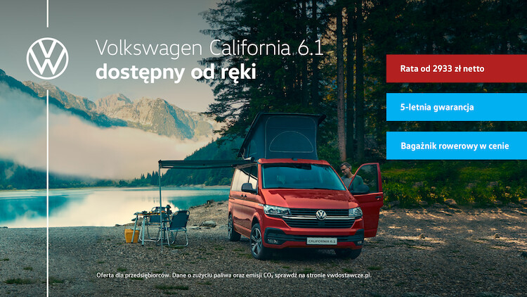 Volkswagen California i Grand California<br>dostępne od ręki