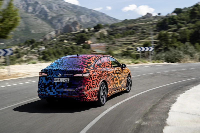 Testy nowego, elektrycznego Volkswagena ID.7 zbliżają się do końca - 28.