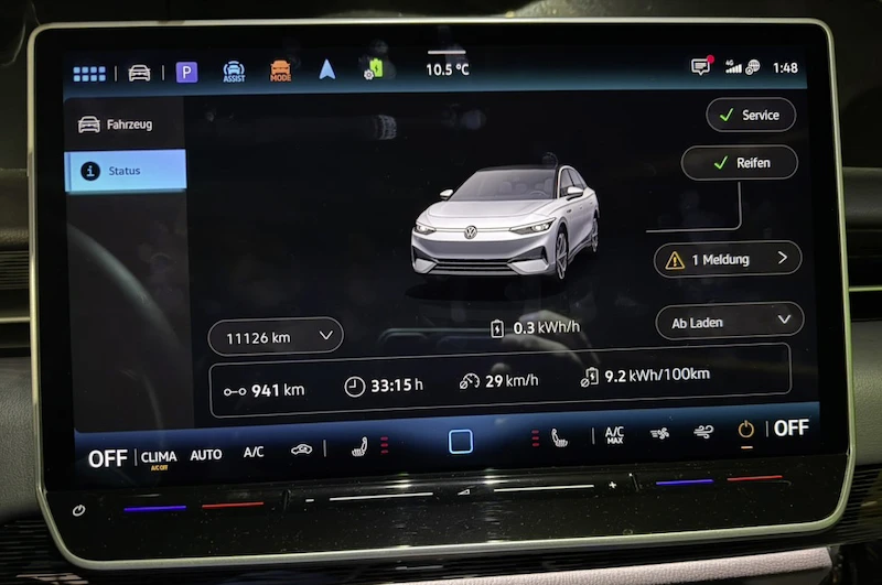 Volkswagen ID.7 Pro S pokonał 941 km na jednym ładowaniu akumulatora w teście wydajności - 2.