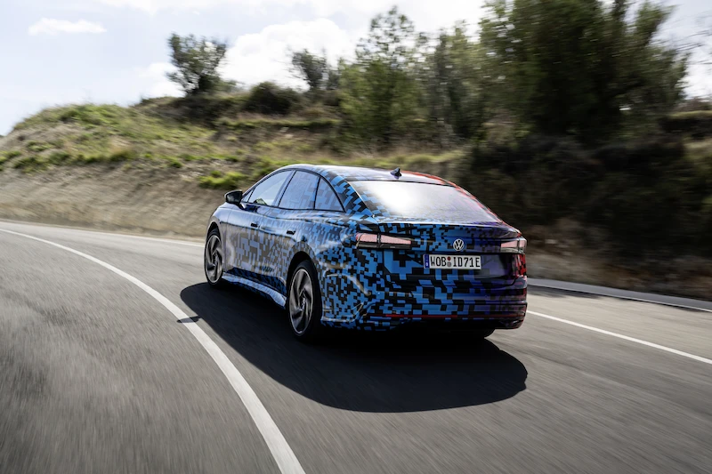 Testy nowego, elektrycznego Volkswagena ID.7 zbliżają się do końca - 24.