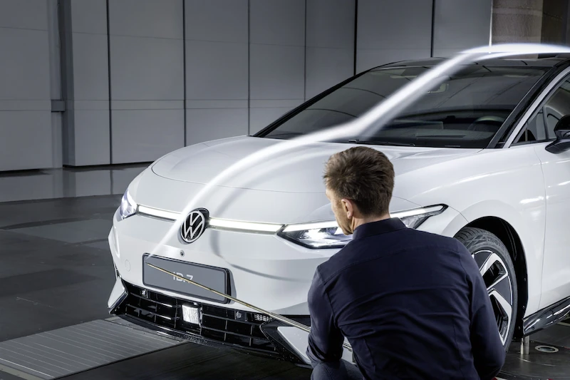 Dopracowane aerodynamicznie nadwozie Volkswagena ID.7 to niższe zużycie energii i większy zasięg - 6.