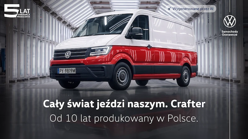 Cały świat jeździ naszym. Crafter od 10 lat powstaje wyłącznie w Polsce, a teraz jest dostępny w jubileuszowej ofercie